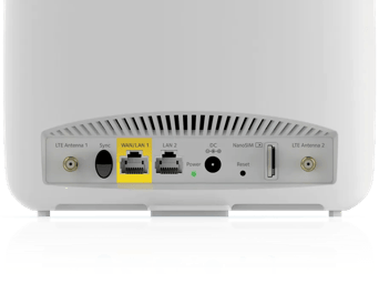 Orbi 4G LTE Advanced Modem + Tri-Band Mesh WLAN-Router