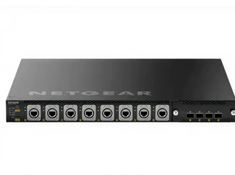 16× 2,5G PoE++ (530W Basis, bis zu 1.130W) inkl. 8× Neutrik etherCON und 4× SFP28 25G Managed Switch