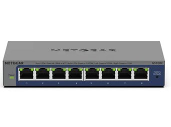 【新品】NETGEAR ギガビット8ポート アンマネージプラススイッチ ファンレス設計 ギガビット8ポート マネージスイッチ - GS108Ev4 - NETGEAR
