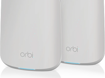 Orbi Dual-Band WiFi 6 Mesh System, 1.8Gbps, Router + 1 Satellite
