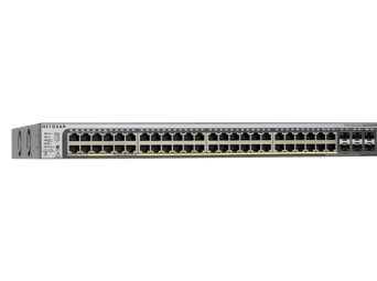 Stackable 40 Port Gigabit Ethernet PoE/PoE+ Smart Switch mit 8 PoE, 2 PoE+, 4 Kupfer/SFP Combo und 4 dedizierten SFP-Uplink/Stacking Ports (384W)