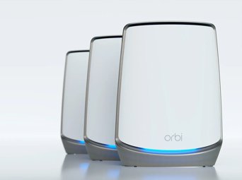 Orbi Tri-Band WiFi 6 Mesh System, 6Gbps, Router + 2 Satellites
