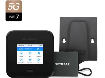 NETGEAR Pack including 5G mobile router Nighthawk M7 Pro with 5G antenna and additional battery (MR7450AB)