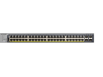 48-Port Gigabit Ethernet PoE+ Smart Switch w/ optional Remote/Cloud Management and 4 SFP Ports (380W)