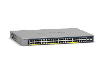 48 Anschluss Gigabit Ethernet PoE+ Smart Switch w/ optional Remote/Cloud Management und 4 SFP Anschlüsse (760W)