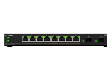 8-Port Gigabit Ethernet PoE+ Smart Managed Essentials Switch with 2 Dedicated SFP Ports (55W)