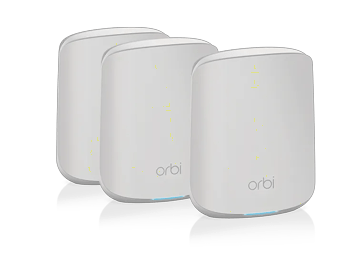 Orbi Dual-Band WiFi 6 Mesh System, 1.8Gbps, Router + 2 Satellites