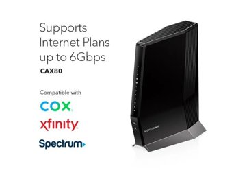 Nighthawk DOCSIS 3.1 Two-in-one Cable Modem + WiFi 6 Router Combo, 6Gbps