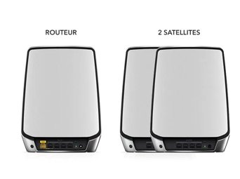 Orbi Tri-Band WiFi 6 Mesh System, 6Gbps, Router + 2 Satellites