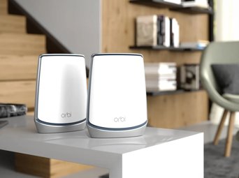 NETGEAR Orbi Tri-Band WiFi 6 Whole Home Mesh System - 2 Pack (RBK852)