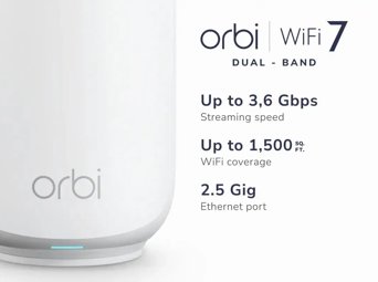 Orbi 370 Series Dual-Band WiFi 7 Mesh Add-on Satellite