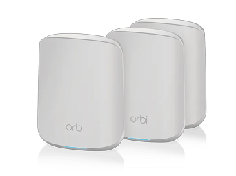 Orbi Dual-Band WiFi 6 Mesh System, 1.8Gbps, Router + 2 Satellites