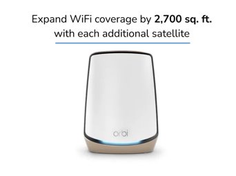 Orbi Serie 860 Satélite Adicional Mesh WiFi 6 Tri-Band, 6 Gbps