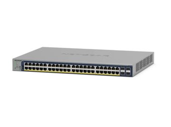 48 Port Gigabit Ethernet PoE+ Smart Switch w/ optional Remote/Cloud Management and 4 SFP Ports (380W)