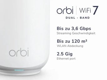 Orbi 370 Series Dual-Band WiFi 7 Mesh Add-on Satellite