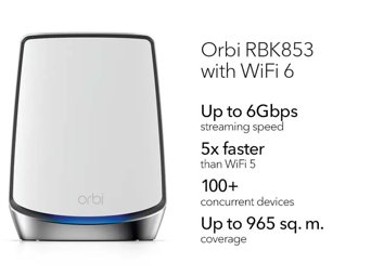 RBK853 Mesh WiFi System For Reliable Coverage - NETGEAR