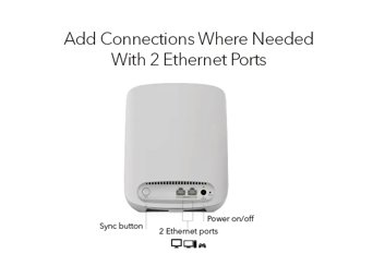 NETGEAR Orbi WiFi 6 AX1800 Zusatzsatellit (RBS350)