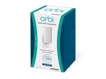 Orbi Tri-band Add-on Wall Plug Satellite, 2.2Gbps