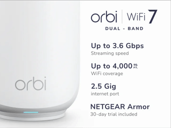 Orbi 370 Series Dual-Band WiFi 7 Mesh 2-Pack