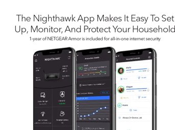 Nighthawk~~®~~ Tri-Band WiFi 6E Router (up to 10.8Gbps) with new 6GHz band, NETGEAR Armor™ & NETGEAR Smart Parental Controls™