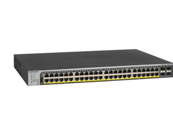 48 Anschluss Gigabit Ethernet PoE+ Smart Switch w/ optional Remote/Cloud Management und 4 SFP Anschlüsse (760W)