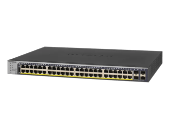 48-Port Gigabit Ethernet PoE+ Smart Switch w/ optional Remote/Cloud Management and 4 SFP Ports (380W)
