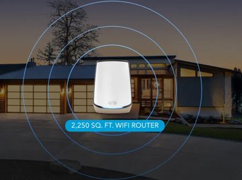 Orbi 860 Series Tri-Band WiFi 6 Router, 6Gbps, 10 Gig Port, with 1-year NETGEAR Armor included