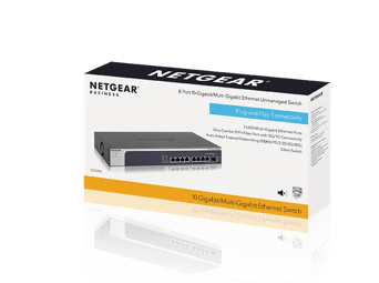 8-Puerto,  5-speed Unmanaged Conmutador 10-Gigabit/Multi-Gigabit