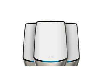 NETGEAR Orbi RBK863S Tri-Band WiFi 6 Mesh System - 3 Pack