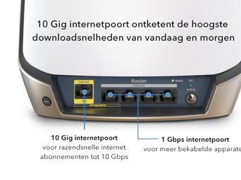 Routeur Tri-Band Orbi WiFi 6 série 860, 6Gbps ports 10 Gbit/s, avec NETGEAR Armor inclus pendant 1 an