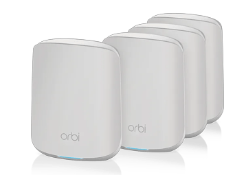 Orbi Dual-Band WLAN 6 Mesh-System, 1,8 Gbit/s, Router + 3 Satelliten