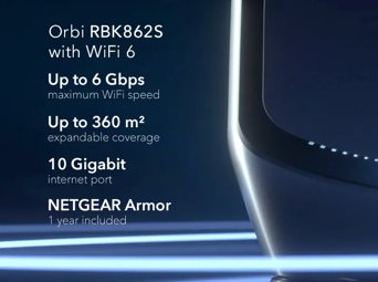 RBK862S - Orbi Tri-Band Mesh - WiFi 6 System - NETGEAR