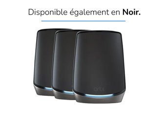 NETGEAR Orbi RBK863S Tri-Band WiFi 6 Mesh System - 3 Pack