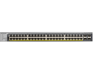 48 Anschluss Gigabit Ethernet PoE+ Smart Switch w/ optional Remote/Cloud Management und 4 SFP Anschlüsse (760W)