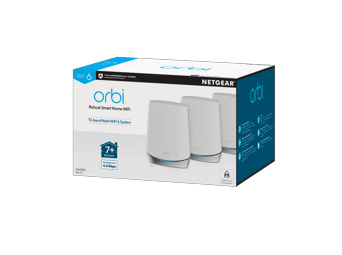 Orbi Tri-Band WiFi 6 Mesh System with Advanced Cyber Threat Protection, 4.2Gbps, Router + 2 Satellites