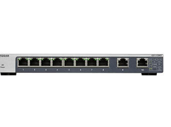 NETGEAR GS110MX 10 Port Ethernet LAN Switch Unmanaged mit 2x10G/Multi-Gig