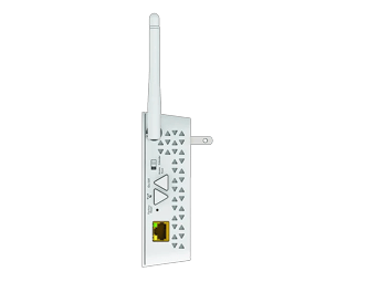 Dwuzakresowy wzmacniacz sygnału sieci WiFi, 750 Mb/s, wtyczka ścienna, antena zewnętrzna