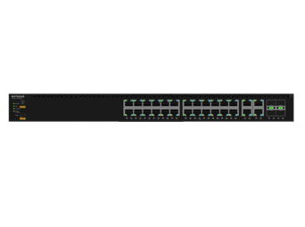 24x2.5G, 4x10G/Multi-gig PoE++ (522W base, up to 2,520W) and 4xSFP28 25G Managed Switch