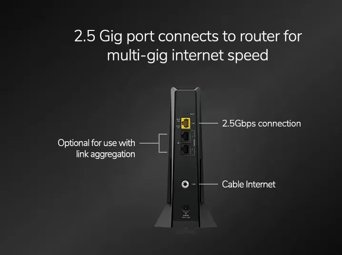 Nighthawk Mid/high-Split Multi-Gig 2.5Gbps Cable Modem