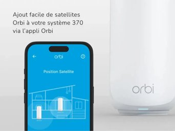 Orbi 370 Series Dual-Band WiFi 7 Mesh Add-on Satellite