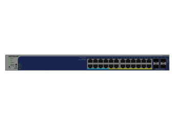 24-Port Gigabit PoE+ and PoE++ Smart Switch w/optional Remote/Cloud Management and 4 SFP+ Ports (420W)