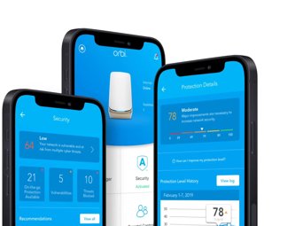 Orbi 760 Series Tri-band WiFi 6 Mesh System, 5.4Gbps, Router + 3 Satellites