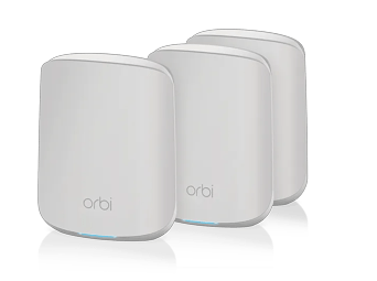 Orbi Dual-Band WiFi 6 Mesh System, 1.8Gbps, Router + 2 Satellites
