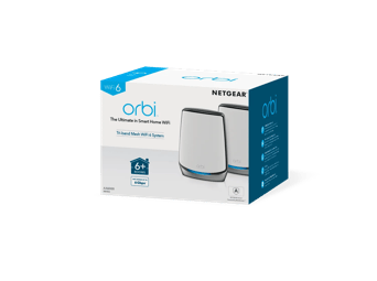 NETGEAR Orbi Tri-Bande WiFi 6 Whole Home Mesh Système - 2 Pack (RBK852)