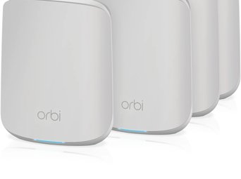 Orbi Dual-Band WLAN 6 Mesh-System, 1,8 Gbit/s, Router + 3 Satelliten