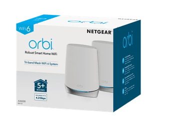 WiFi 6 Mesh System - Orbi 750 Series RBK752 Router and Satellite
