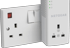 Powerline Repeater, 1000 MBit/s, Wandstecker, 1 Stecker, Zusätzliche Steckdose
