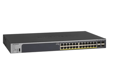 Smart switch PoE+  24 ports Gigabit Ethernet avec en option gestion à distance/cloud et 4 ports SFP (380 W)