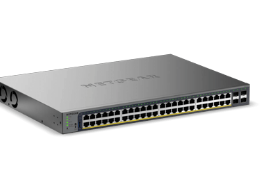 Smart Switch PoE+ 48 ports Gigabit Ethernet avec gestion à distance/cloud en option et 4 ports SFP (380 W)