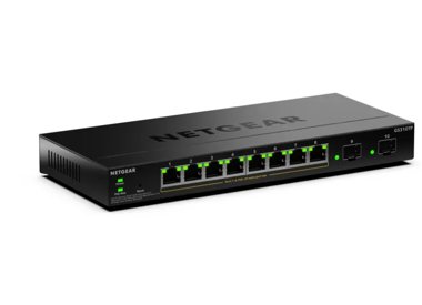 8-Port Gigabit Ethernet PoE+ Smart Managed Essentials Switch with 2 Dedicated SFP Ports (55W)